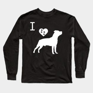 I love American Staffordshire Terrier Long Sleeve T-Shirt